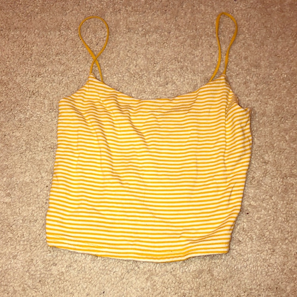 Yellow crop top